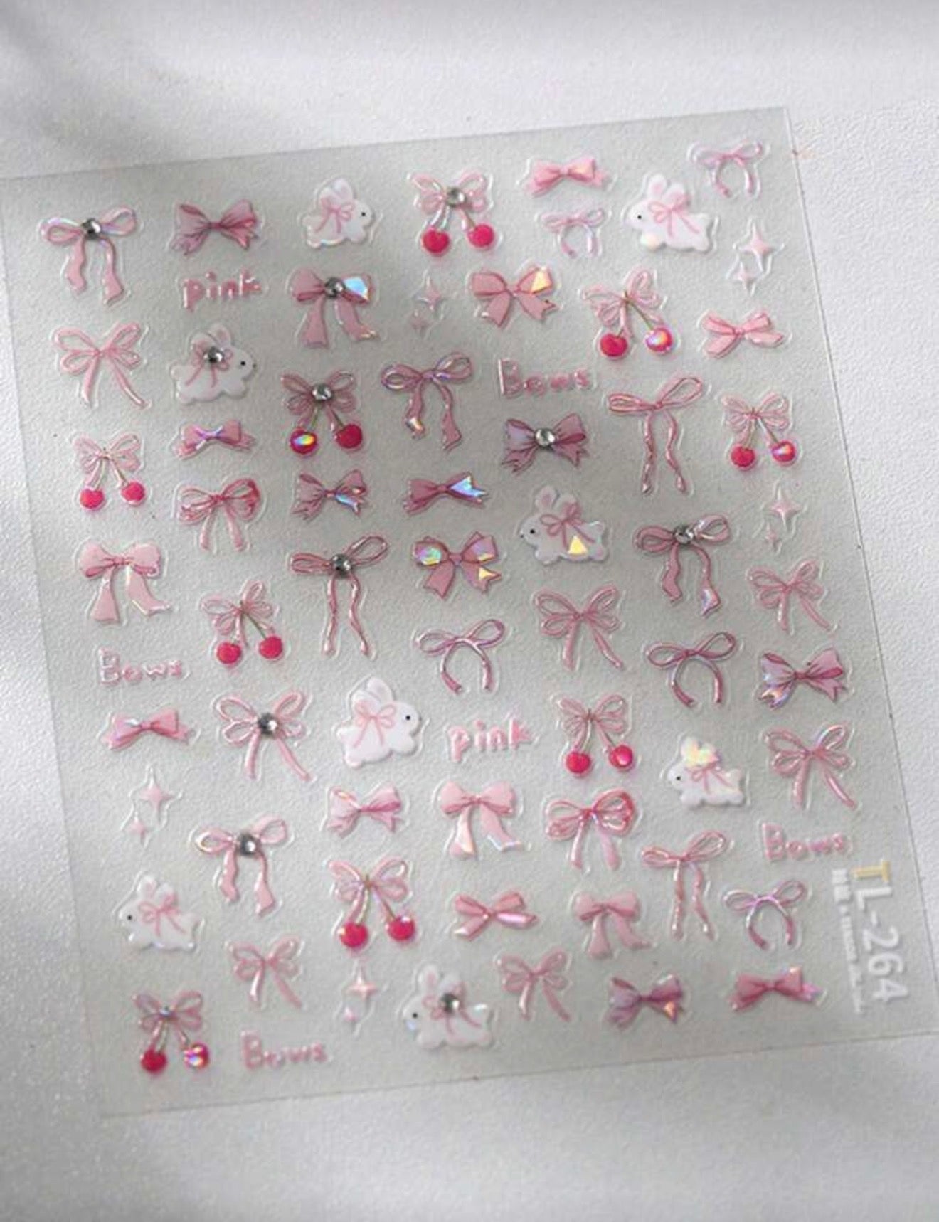 Stickers moños cute cereza TL-264