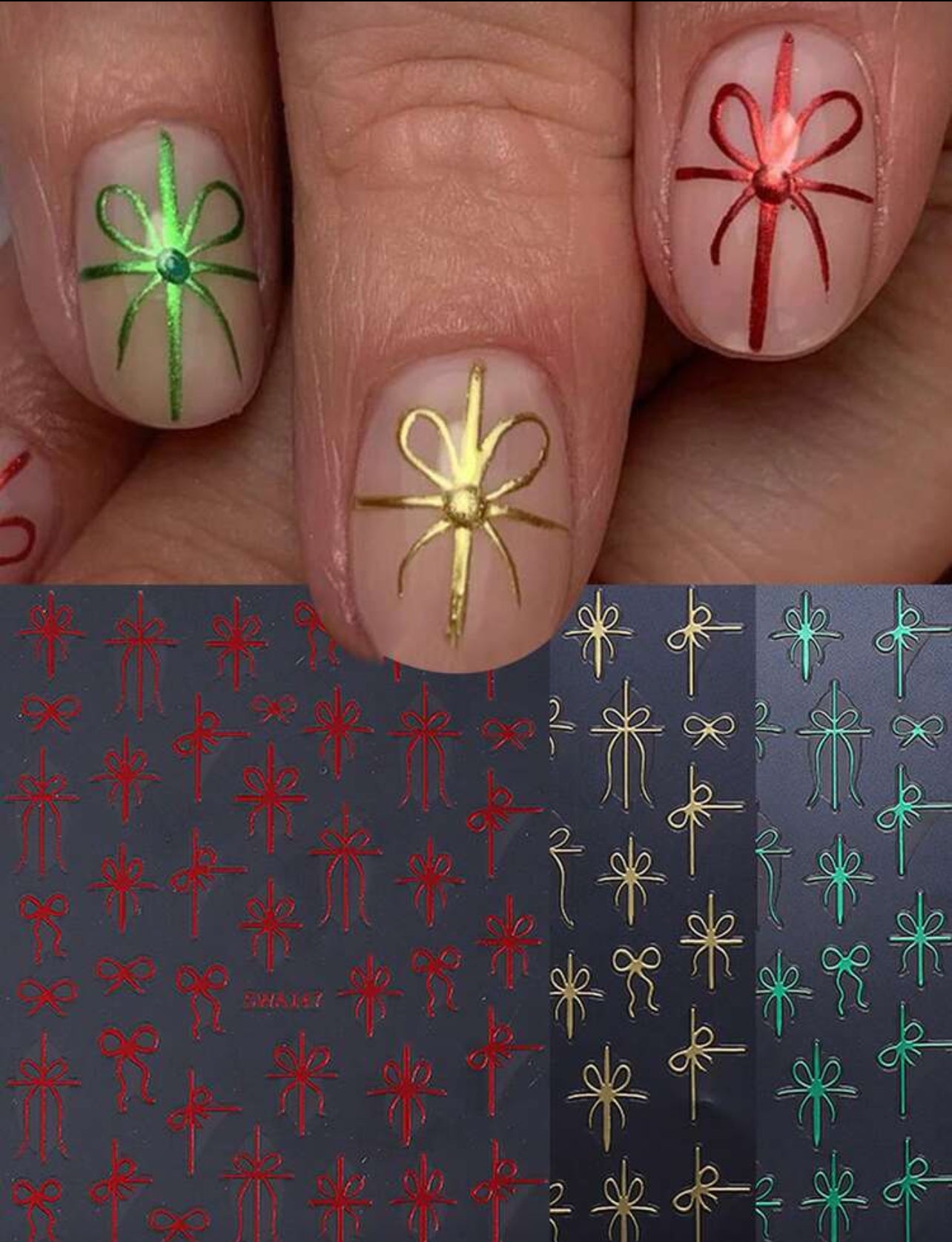 Deco stickers moño regalo TH-1486