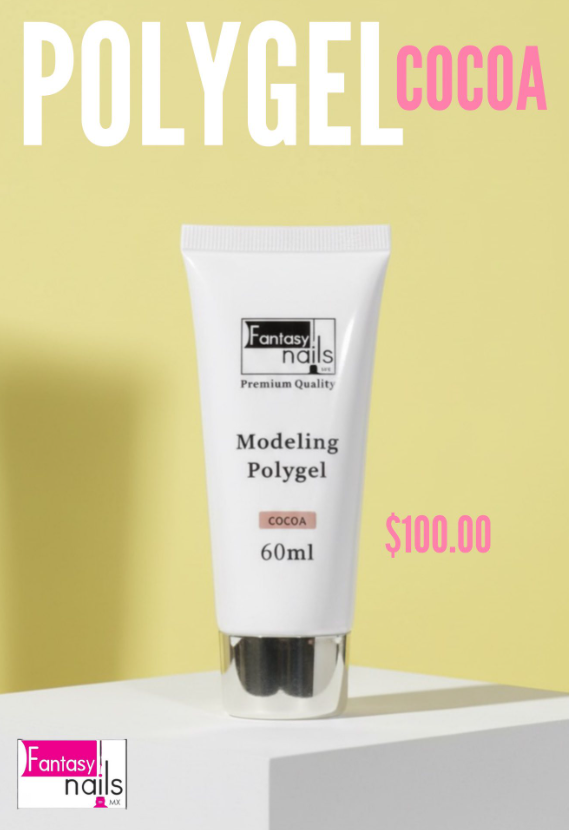 Modeling polygel cocoa fantasy nails