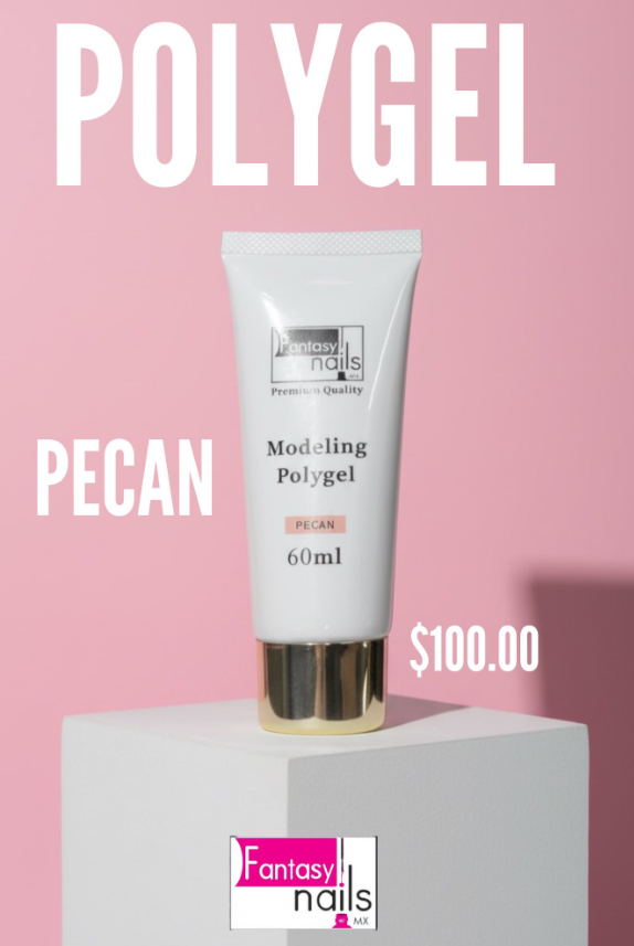 Modeling polygel pecan fantasy nails