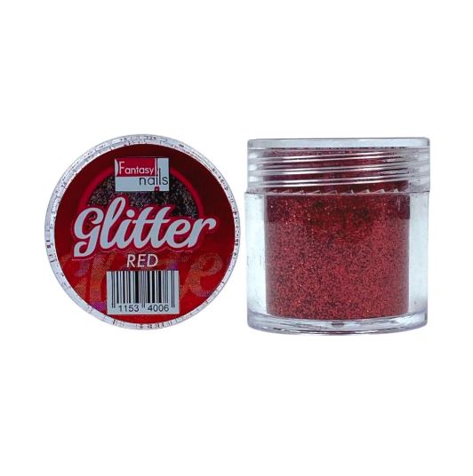 Glitter #34 Red fantasy nails