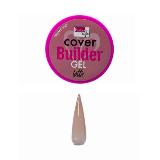 Gel builder latte fantasy nails