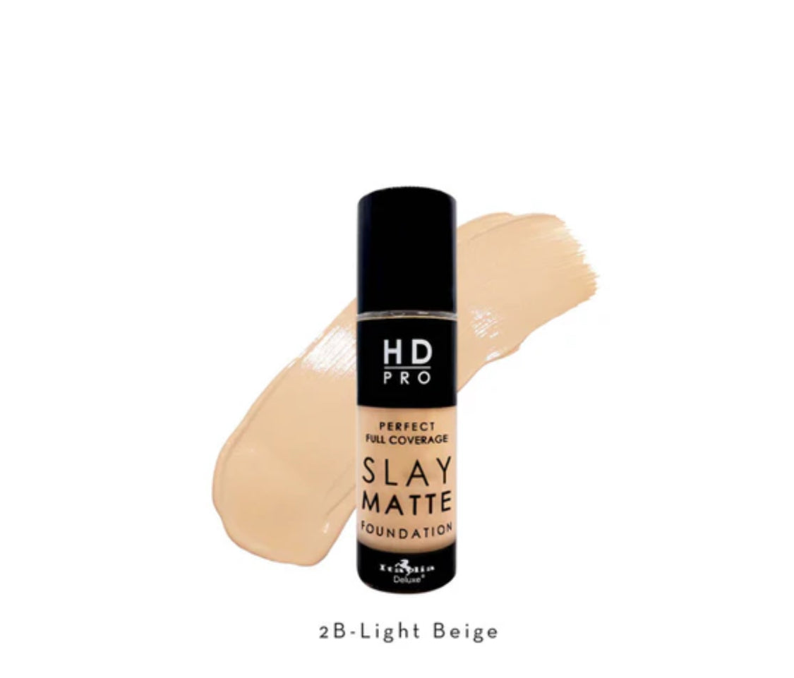 HD PRO SLAY MATTE FONDATION BASE LIQUIDA 2b light beige Italia deluxe