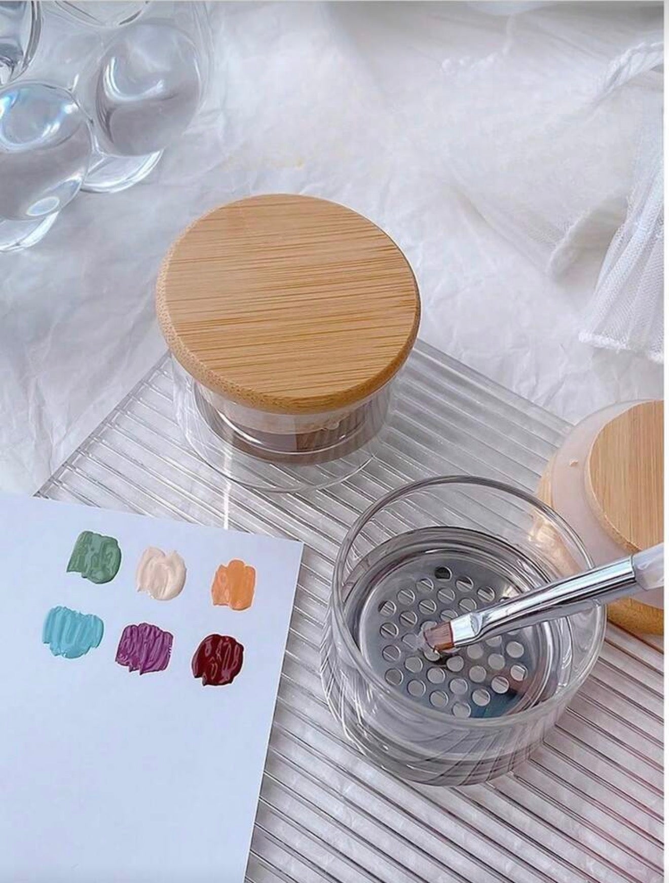 Godete con tapa de madera