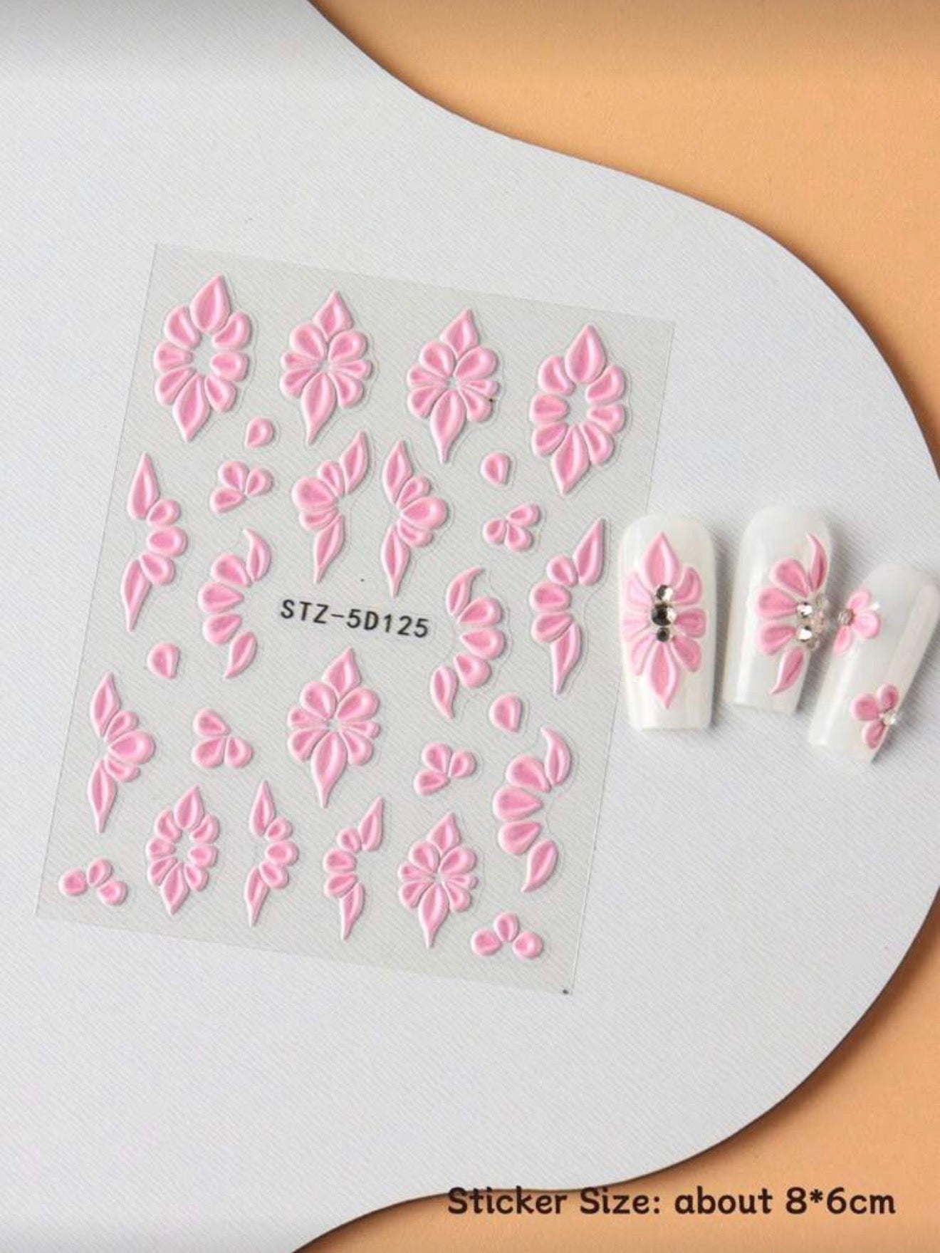 Flores rosas 3D STZ-5D125