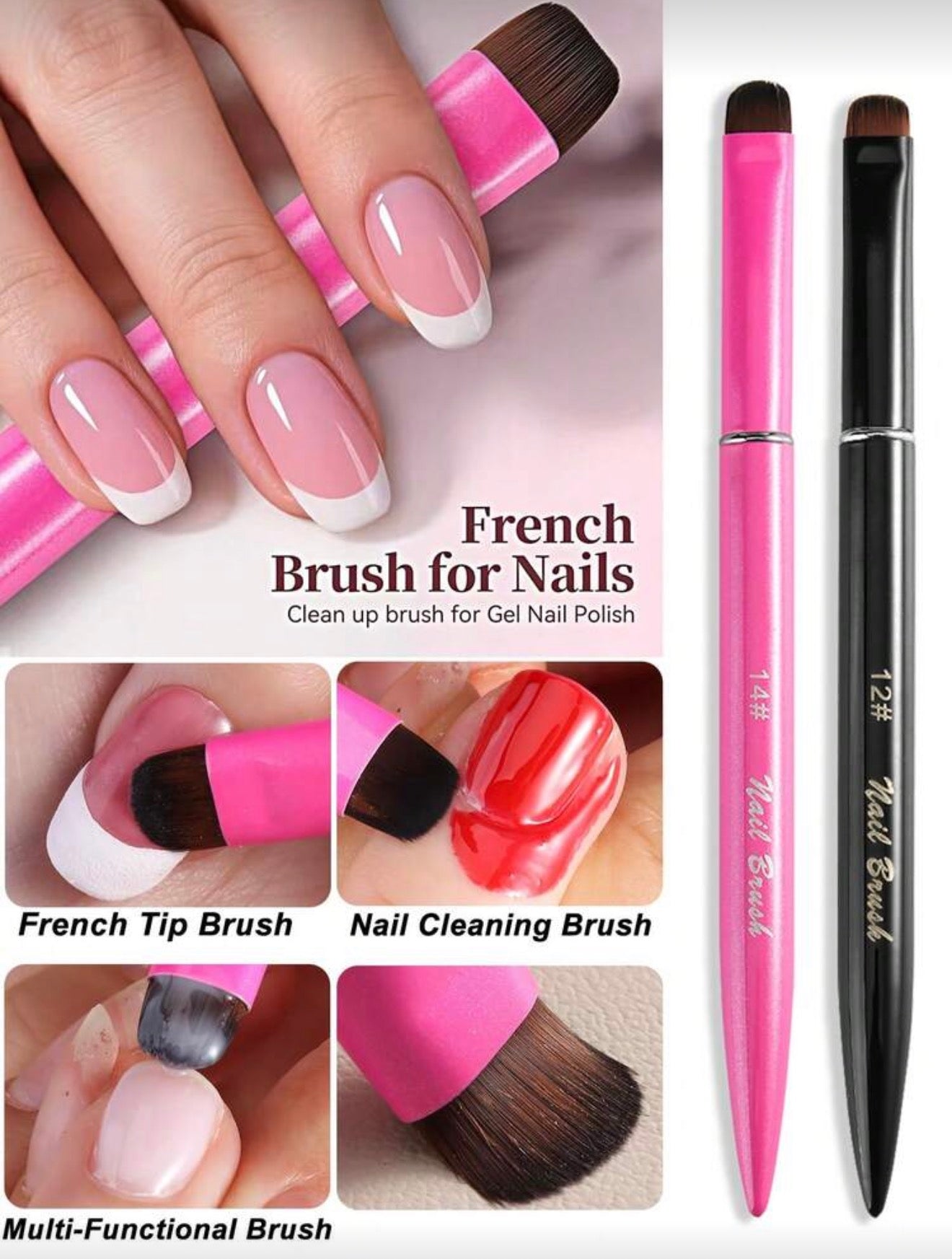 Pinceles para french 2pzas
