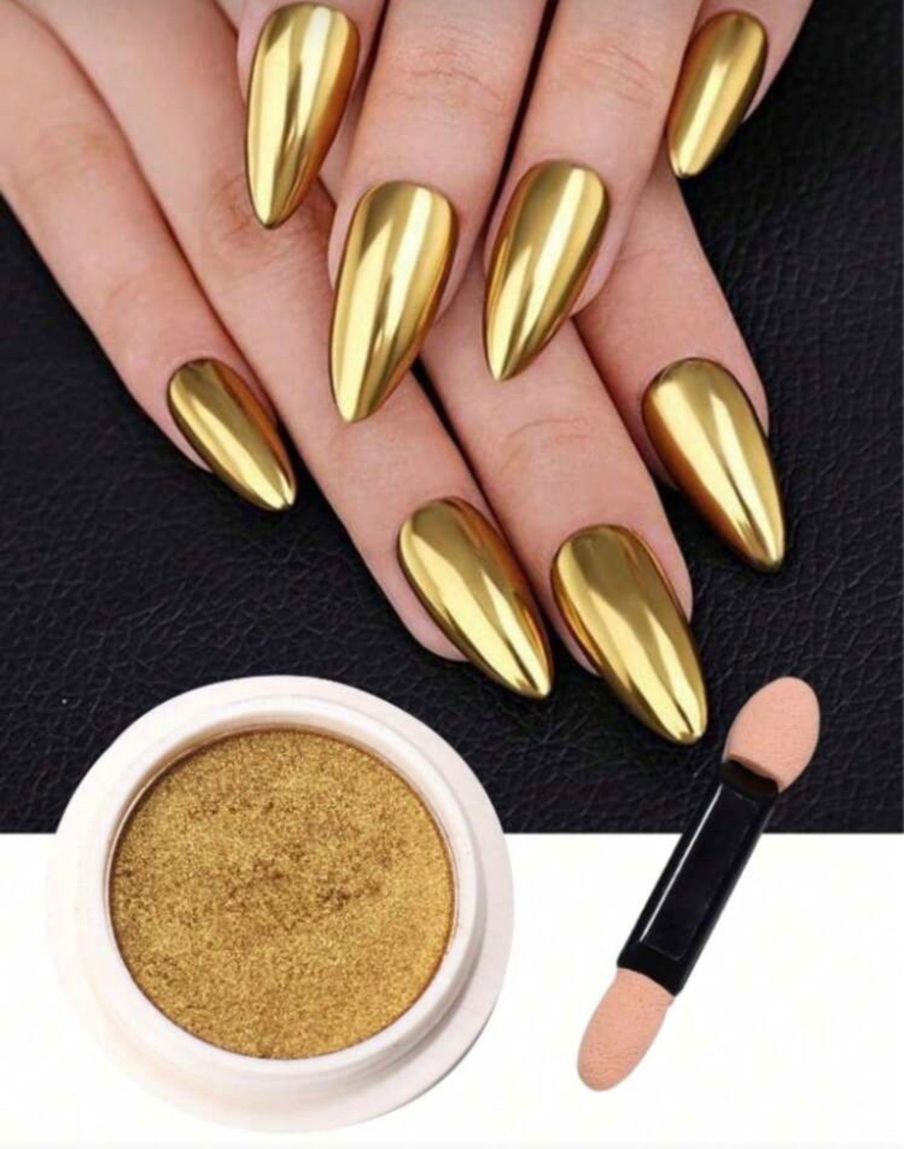 Efecto dorado perlado sin marca