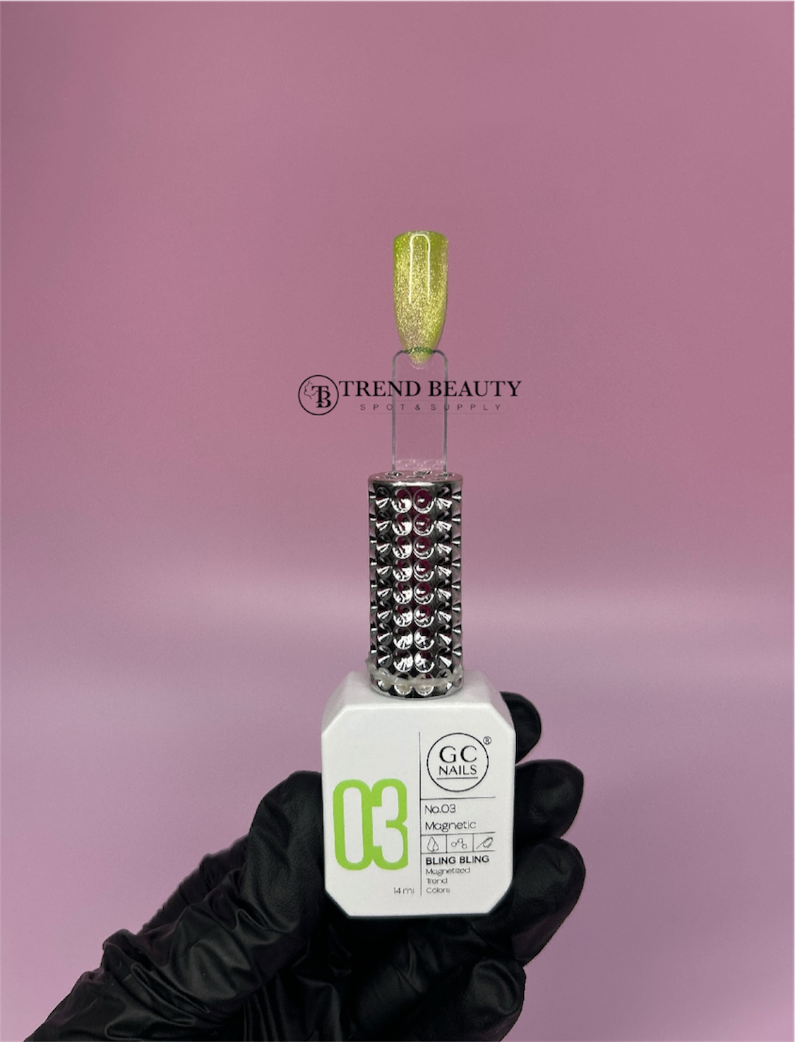 GC NAILS MAGNETIC  #003 BLING BLING MAGNETIZED TREND COLORS C/14ML