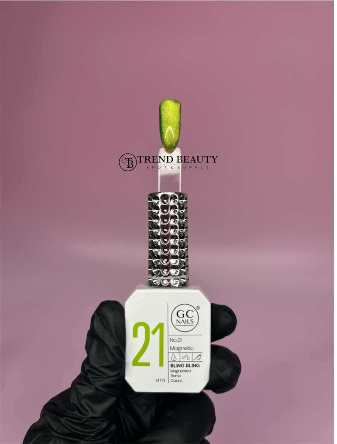 GC NAILS MAGNETIC  #021 BLING BLING MAGNETIZED TREND COLORS C/14ML