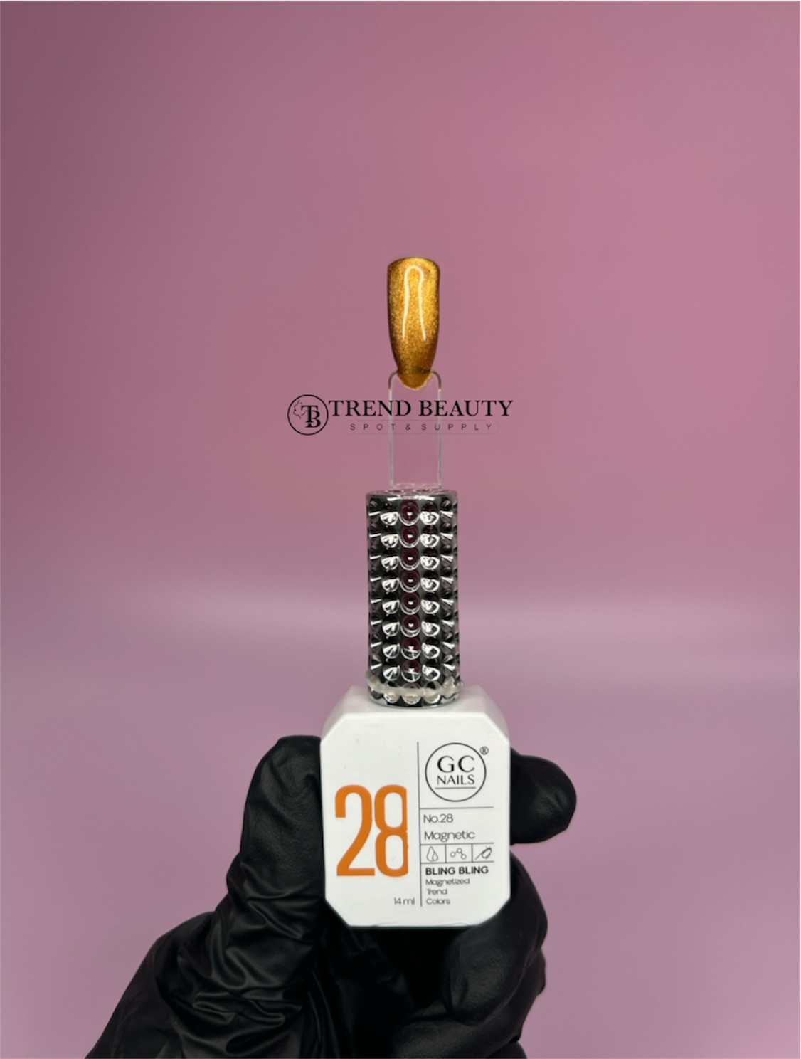 GC NAILS MAGNETIC  #028 BLING BLING MAGNETIZED TREND COLORS C/14ML