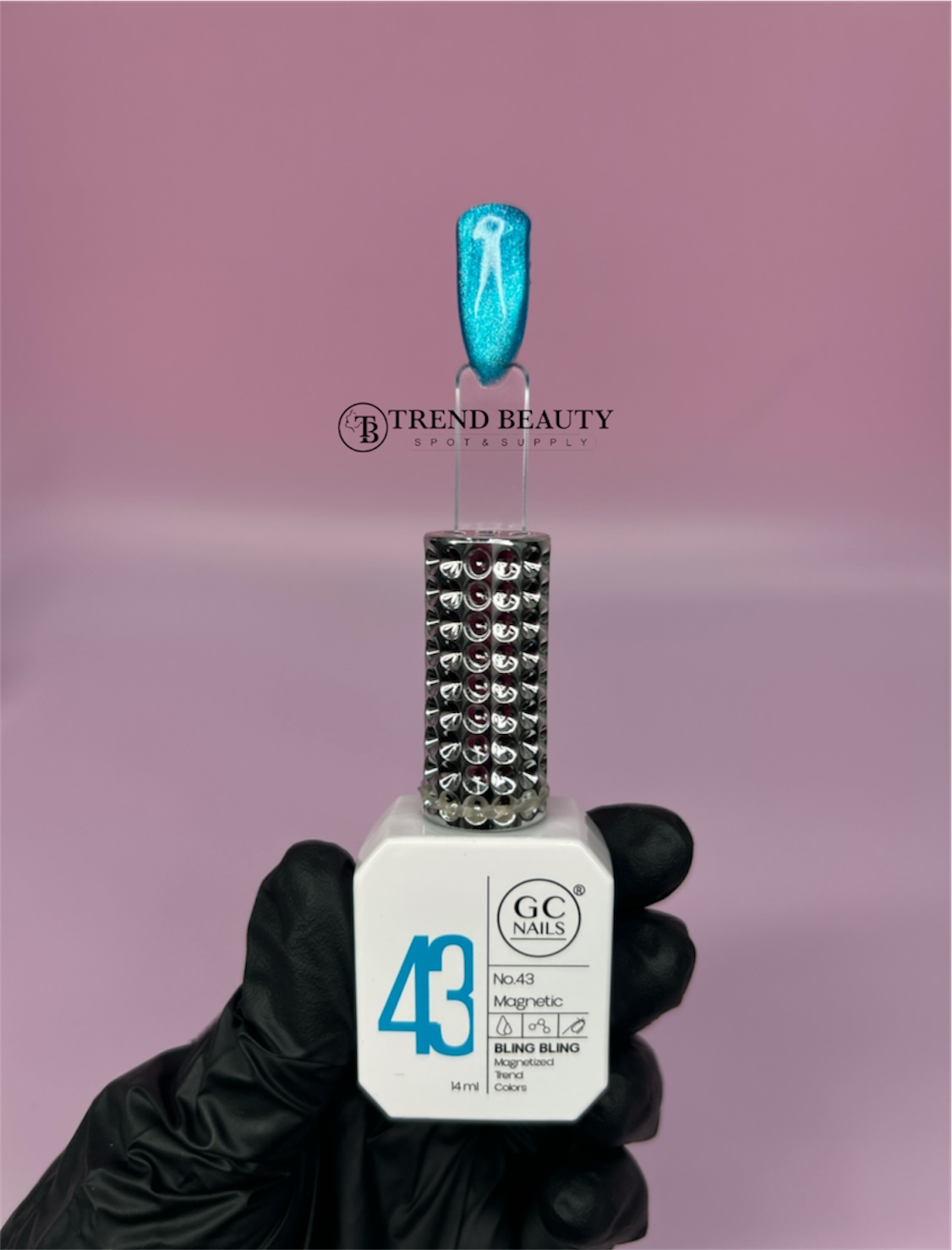 GC NAILS MAGNETIC  #043 BLING BLING MAGNETIZED TREND COLORS C/14ML