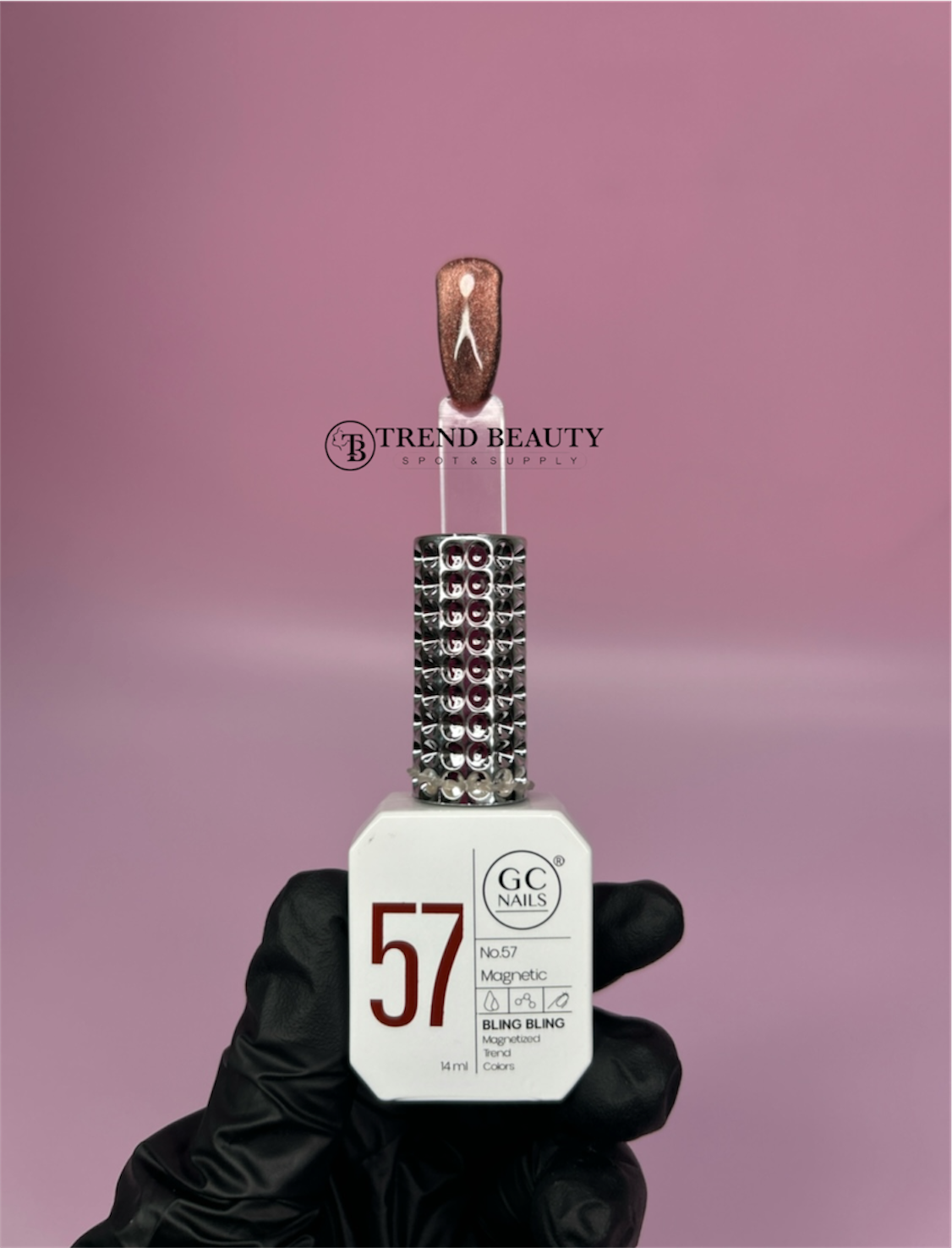 GC NAILS MAGNETIC  #057 BLING BLING MAGNETIZED TREND COLORS C/14ML