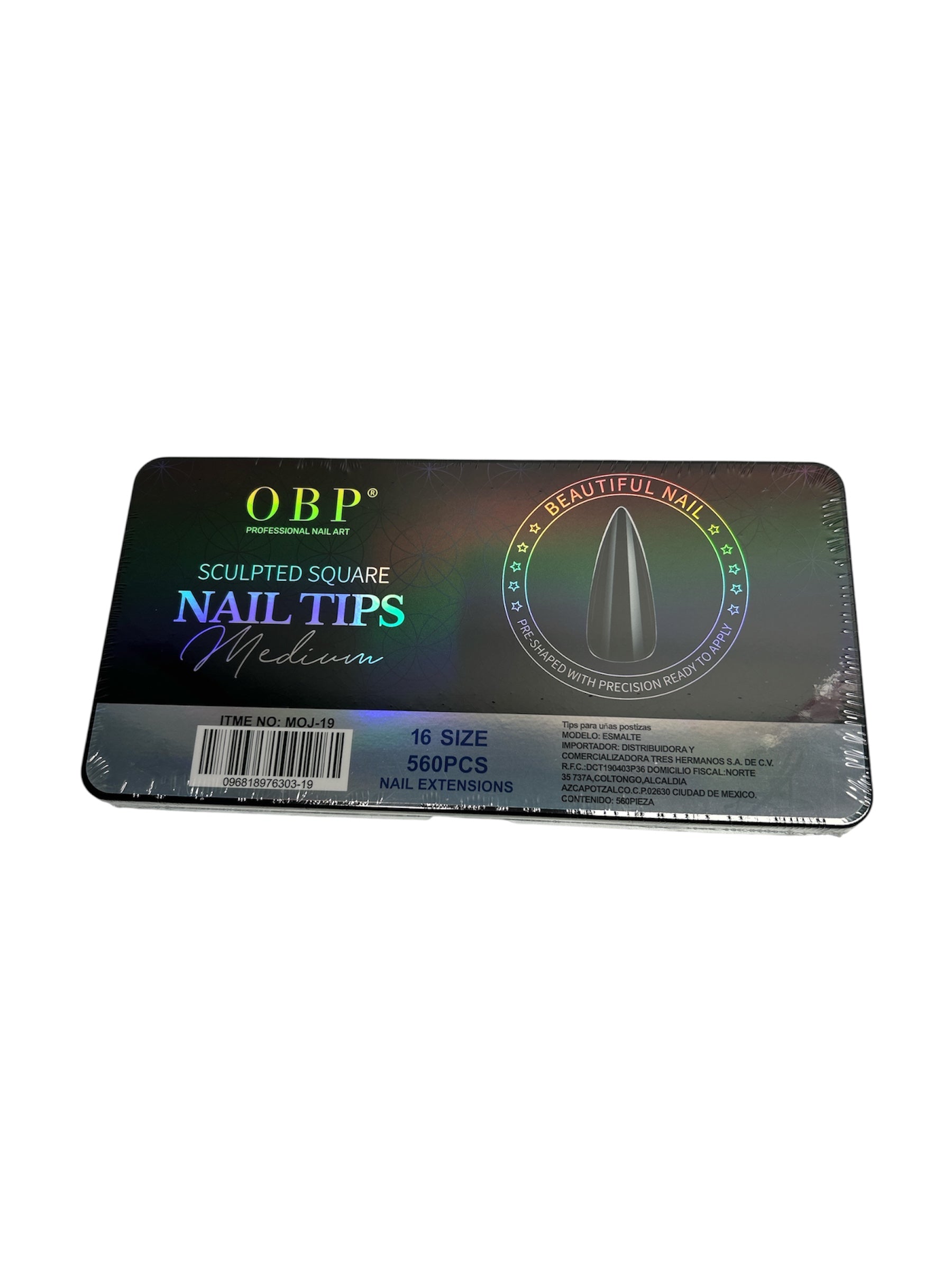 TIPS SOFT GEL OBP MOJ-19 STILETTO MEDIUM