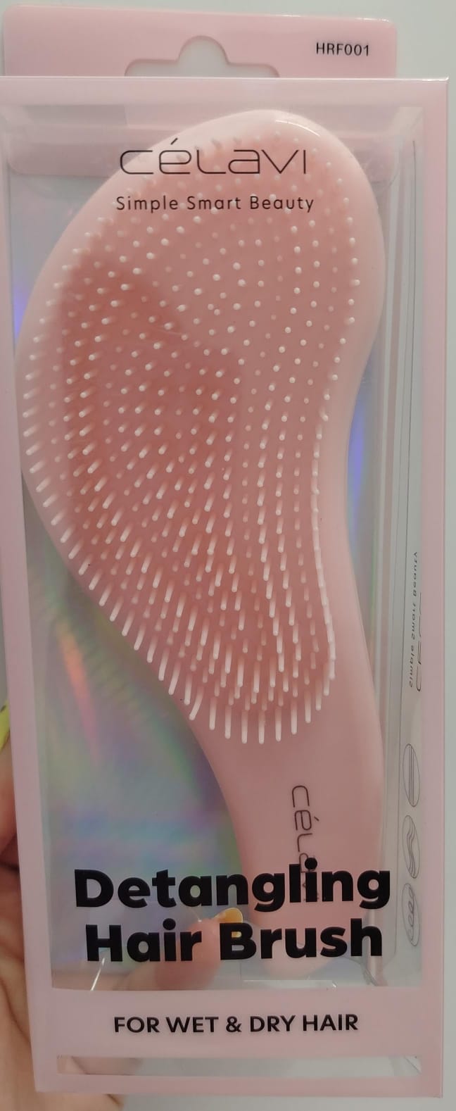 cepillo curvo rosa